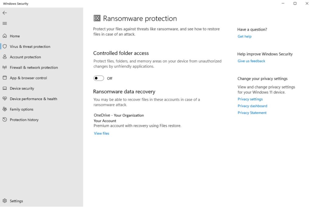 ransomware protection controlled folder access Best Tips of Windows 11 Changes vs Ransomware Attacks